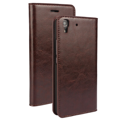 

MOONCASE Premium PU Leather Flip Wallet Card Slot Bracket Back Case Cover for Huawei Honor 4A