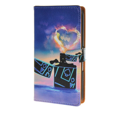 

MOONCASE чехол для Sony Xperia E4 Pattern series Leather Flip Wallet Card Slot Stand Back Cover