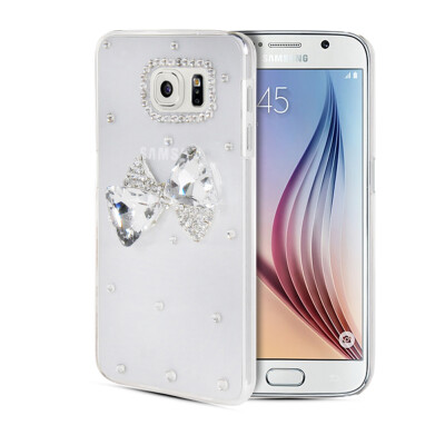 

MOONCASE Luxury Crystal Bling Rhinestone Hard Plastic Back Rubber Shell Case Cover for Samsung Galaxy S6 G9200