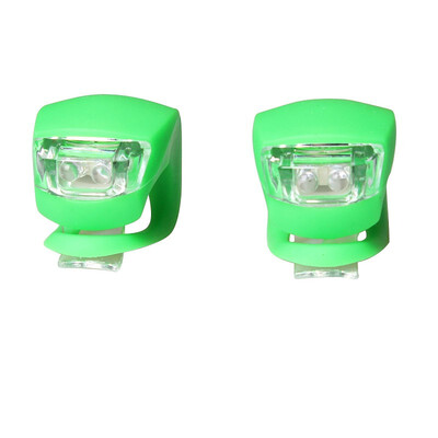

новые 1set (2pcs) во главе с силиконовыми горный велосипед велосипед фронта и задние фонари. 81767