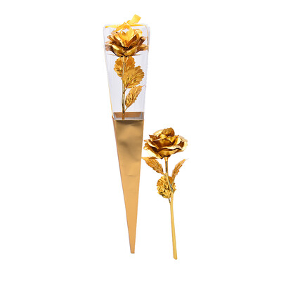 

24K Dipped Gold Foil Rose Wedding Birthday Best Valentines Day Lovers GiftsBox