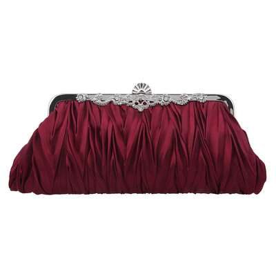 

Fawziya Satin Pleated Clutch Purses For Women Evening Clutches For Wedding And Party