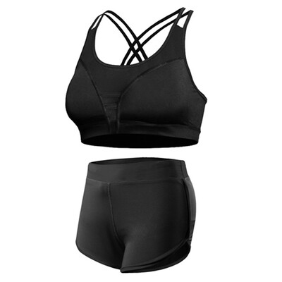 

Sexy tight Yoga suit fast drying fitness sports pants bra gym ladies wear