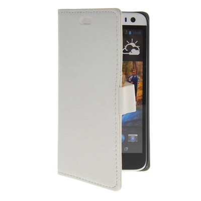

MOONCASE Slim Leather Flip Wallet Card Pouch with Kickstand Shell Back ЧЕХОЛ ДЛЯ HTC Desire 616 White