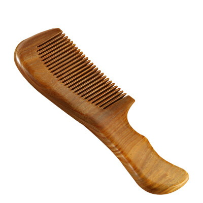 

Ou Runzhe comb green sandalwood double bend comb comb hair comb