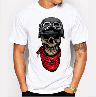 

JCCHENFS 2018 Discount Sale Resident Evil Mens T-shirt Summer Fashion White Short Sleeve Skull T Shirt For Men Casual t shirt