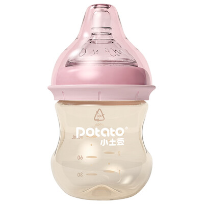 

Small potato potato wide caliber PPSU care small bottle newborn bottle 80mL pink
