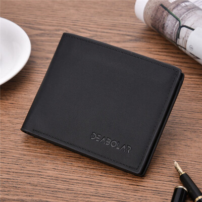 

3 Color Mens Fashion PU Leather Business Wallets Card Holder Short Soft Purses