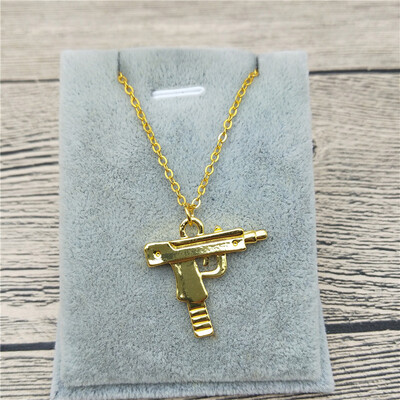 

New Gun Necklace Trendy Style Gun Pendant Necklace Women Hiphop Gun Jewellery