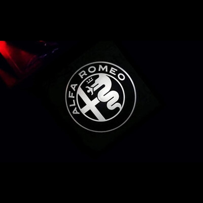 

2pcs Car Door Welcome lights For Alfa Romeo Giulia Stelvio Car LED Door Warning Light Projector Light Logo Customizable