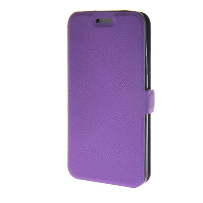 

MOONCASE Cross pattern Flip Pouch Leather Wallet Slim Stand чехол для Samsung Galaxy A3 Purple