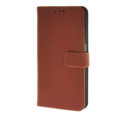 

MOONCASE Case for Samsung Galaxy S6 Case Wallet Flip Card Slot Leather Bracket Back Case Cover Brown