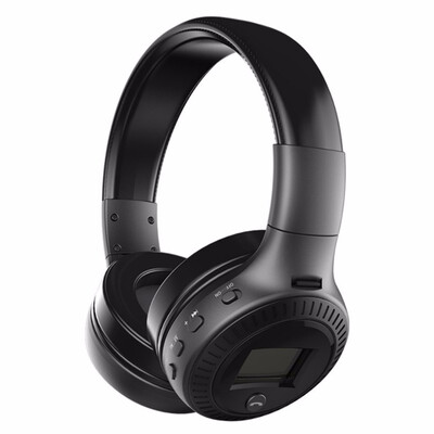 

Bluetooth Headphones Wireless Stereo Earphone Headphone with Mic Headsets Micro-SD Card Slot FM Radio For Phone&PC