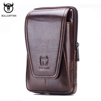 

BULL CAPTAIN 2018 MEN'S кожаный ремешок WAIST сумка военный Fanny molle маленький денежный телефон WAIST PACK bum pouch PURSE 007