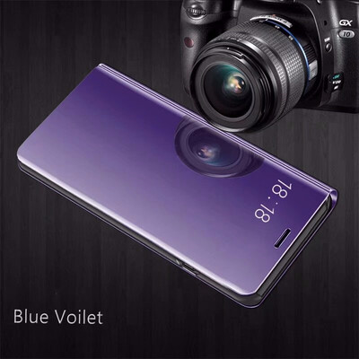

Goowiiz Phone Case For Xiaomi Redmi Note 55 Pro Luxury Slim Mirror Flip Shell Stand Leather Smart Cover