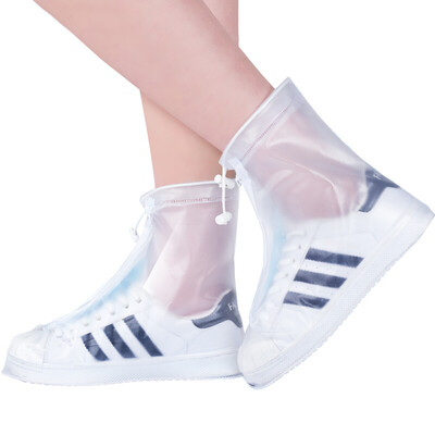 

Du Meiyi thick wear-resistant unisex rain boots waterproof rain boots rainy days non-slip waterproof shoes white XXL code