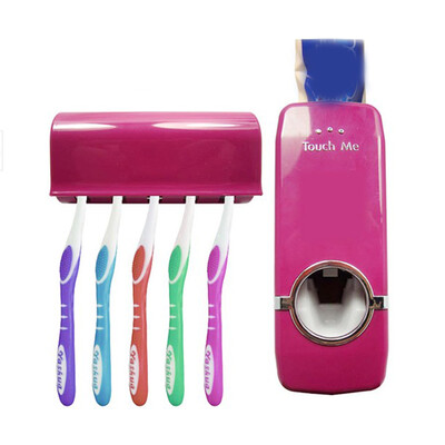 

Cntomlv New Design Automatic Toothpaste Dispenser Family Toothbrush Holder Set High Quality Bathroom sets