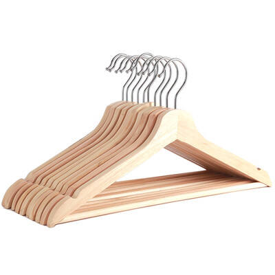 

Visitors FK high quality solid wood hangers wood color clothes clothessuits hanging clothes hanging imitation collar clothes drying rack new wooden round hook 10