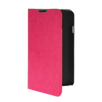 

MOONCASE Slim Leather Side Flip Wallet Card Slot Pouch Stand Shell Back ЧЕХОЛ ДЛЯ LG F70 Hot pink