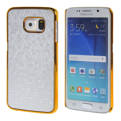 

MOONCASE Золото Chrome Шкала фильмы стиль Твердый переплет чехол для Samsung Galsxy S6 Edge Серебряный
