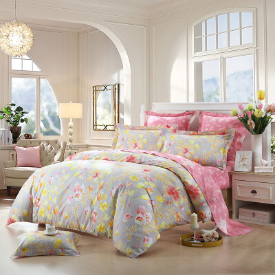 

LOVO cotton bed set/bed kit (duvet cover/bedsheet/pillowcase) 220*240cm