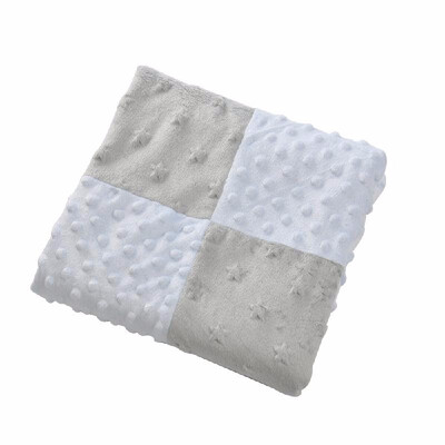 

Baby Blanket Soft Polar Fleece Double Layer Swaddling Emboss Stroller Car Sofa Bedding Blanket Boy Girl Grey