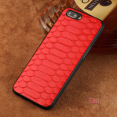 

Genuine Leather Phone Case For OPPO R11 Case Python Skin Back Cover For R9 R9s Plus Case