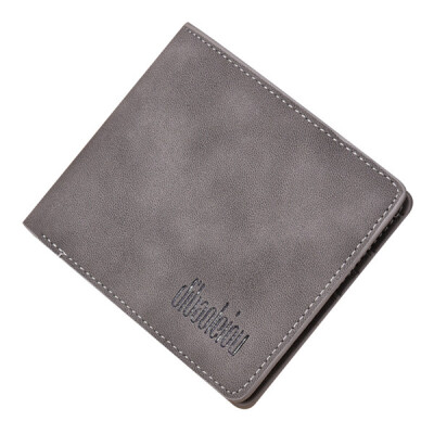 

Fashion Men PU Leather Short Wallets Casual Small Thin Card Holder Purses