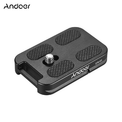 

Andoer QR-60 Aluminum Alloy Universal Quick Release Plate 14" Screw Mount with Attachment Loop for Arca-Swiss Standard Ball Head
