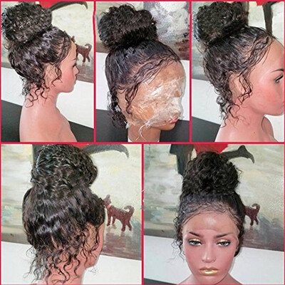 

9A Curly Lace Front Human Hair Wigs Pre-Plucked Virgin Brazilian Hair Glueless Lace Wig with Baby Hair 130 Density