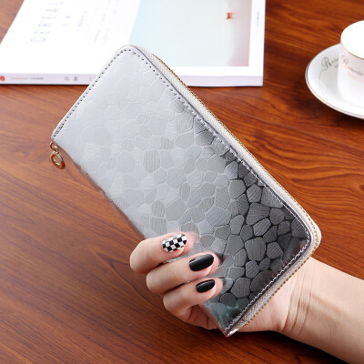 

Purse Lady Long Lady Wallet Korean Zipper Hand Bag 2018 New Stone Print Womens Small Hand Bag