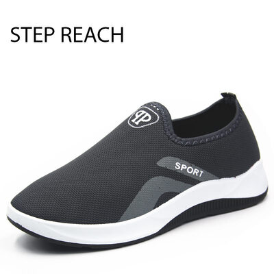 

Men shoes Stretchy Casual Shoes Comfy Breathable All Match Simple Slip-Ons