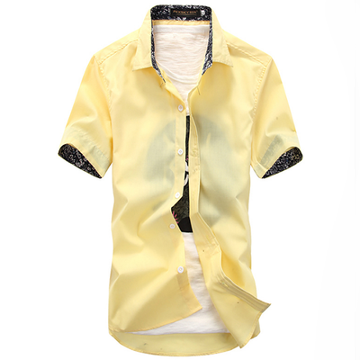 

Zogaa Summer New Korean Men's Shirt Slim Short Sleeve