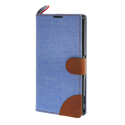 

MOONCASE Xperia Z1 L39h , Leather Wallet Flip Card Holder Pouch Stand Back Case Cover for Sony Xperia Z1 L39h Blue