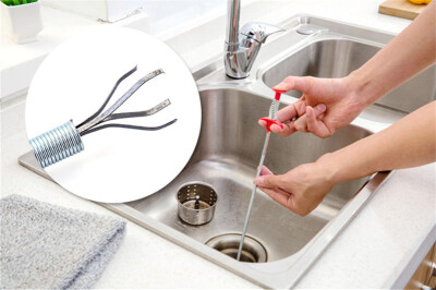 

Bendable Brush Sewer Pipeline Dredge Sink Hair Brush Cleaner Kitchen Accessories Toilet Brush Cleaning Tools Long 69cm