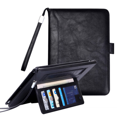 

97 inch Leather Flip Stand Tablet Case for iPad air 1 air 2 97 Slim Cover with Document Card Pocket for Apple iPad 5 6