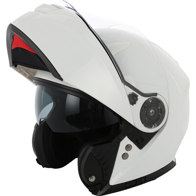 

YOHE 950 eternal double lens electric motorcycle helmet full face helmet men&women summer sunscreen half-covered face helmet bright white L code