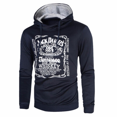 

Mens Casual Letters Printing Sportswear Sweatershirt Pullover Long Sleeve Hoodies