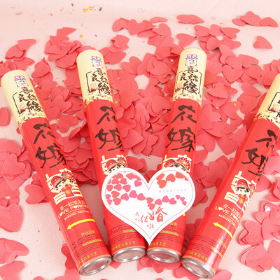 

Extreme space JDKJ creative heart shaped petals salute knot wedding flower tube opening festive concierge flower 40cm4 flower wedding