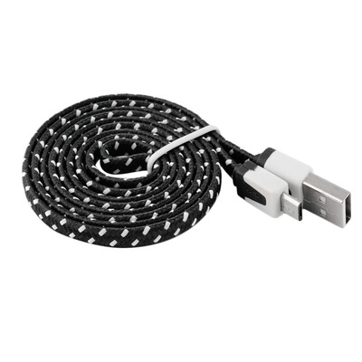 

Зарядный кабель данных для смартфонов Mobile 1м Нейлон Плетеный плоским Micro USB