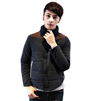 

CT&HF Men Leisure Coat Elegant Temperament Coat Silm Thicken Jacket Cotton Long Sleeve Jacket Movement Style Coat