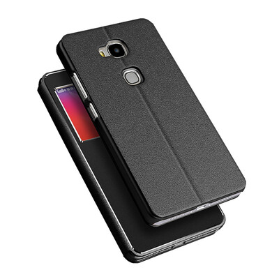 

MOONCASE слим bookstyle кожа + роскошь металла алюминий группа Flip брекет - дело для покрытия Huawei Honor 5X