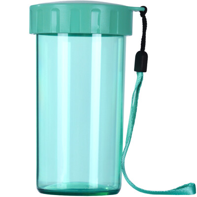 

【Jingdong Supermarket】 Tupperware (Tupperware) elegant plastic portable leak-proof heart children's water cup 310ml mint blue