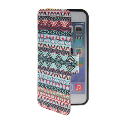 

MOONCASE Cute Pattern Leather Side Flip Wallet Card Slot Pouch Stand Shell Back ЧЕХОЛ ДЛЯ Apple iPhone 6 Plus