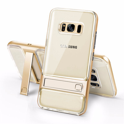 

Goowiiz Phone Case For Samsung Galaxy S7S8S8 Plus Fashion Slim Shockproof Silicone TPU PC Hard Bracket