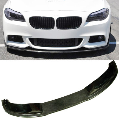 

H Style Carbon fiber Front Bumper Lip Fit For BMW 5-Series 528i F10 F18 -Sport