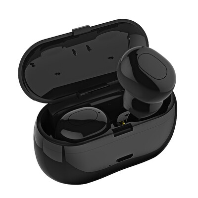 

Lanston T6 wireless Bluetooth headset TWS binaural earbuds waterproof&sweat-proof mini ultra small invisible sports in-ear headphones single ear separation black