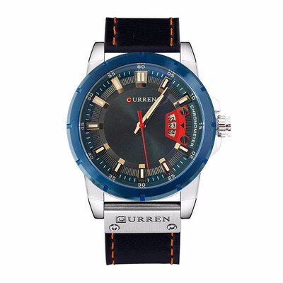 

CURREN 8284 Watch Men 2017 NEW Fashion Casual Brand Quartz Watches Man Clock leather Relogio Masculino