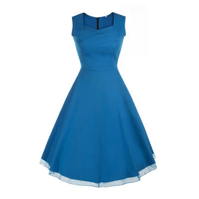 

Buenos Ninos Women's 1950s V Neck Vintage Cut Out Retro Party Cocktail Dresses