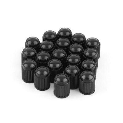 

20pcs Plastic Bike Bicycle Car Van Motorbike Tyre Valve Dust Caps Black